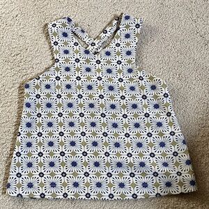 Floral Blue and White Women’s Top